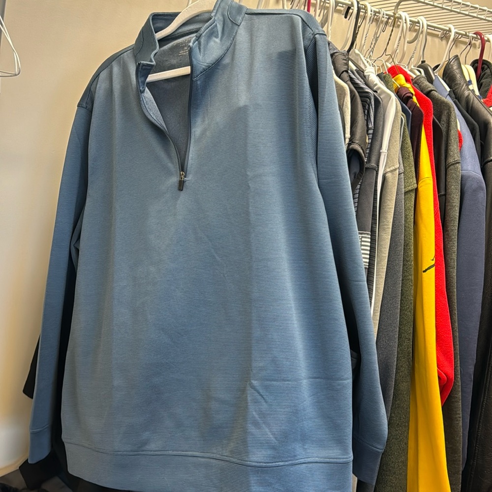 XL blue Hickey Freeman zip up